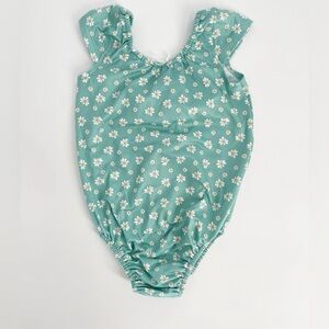 NEW Mint Daisy Cap Sleeve Leotard Bodysuit